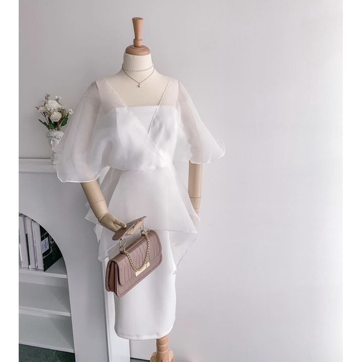 Jual BABESWEAR- PREMIUM SCARLETT DRESS dress pesta wanita jumbo big ...