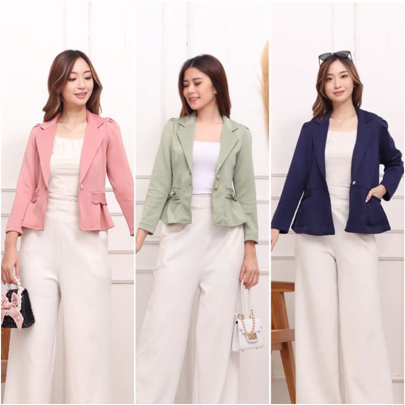 Jual DEKA Blazer Formal / Blazer Kantor / Basic Blazer / Blazer Wanita ...