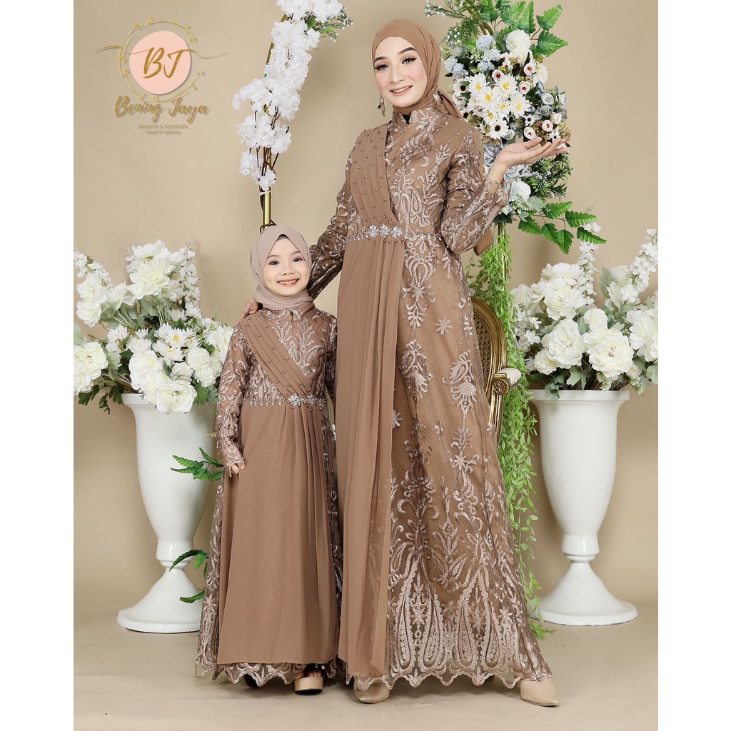 Dress lebaran mewah | Dress brokat, Dress kondangan, Fashion