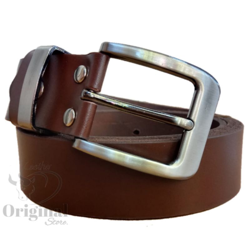 Jual Ikat Pinggang Pria Kulit Asli/Sabuk Kulit Pria/Gesper Kulit Asli ...