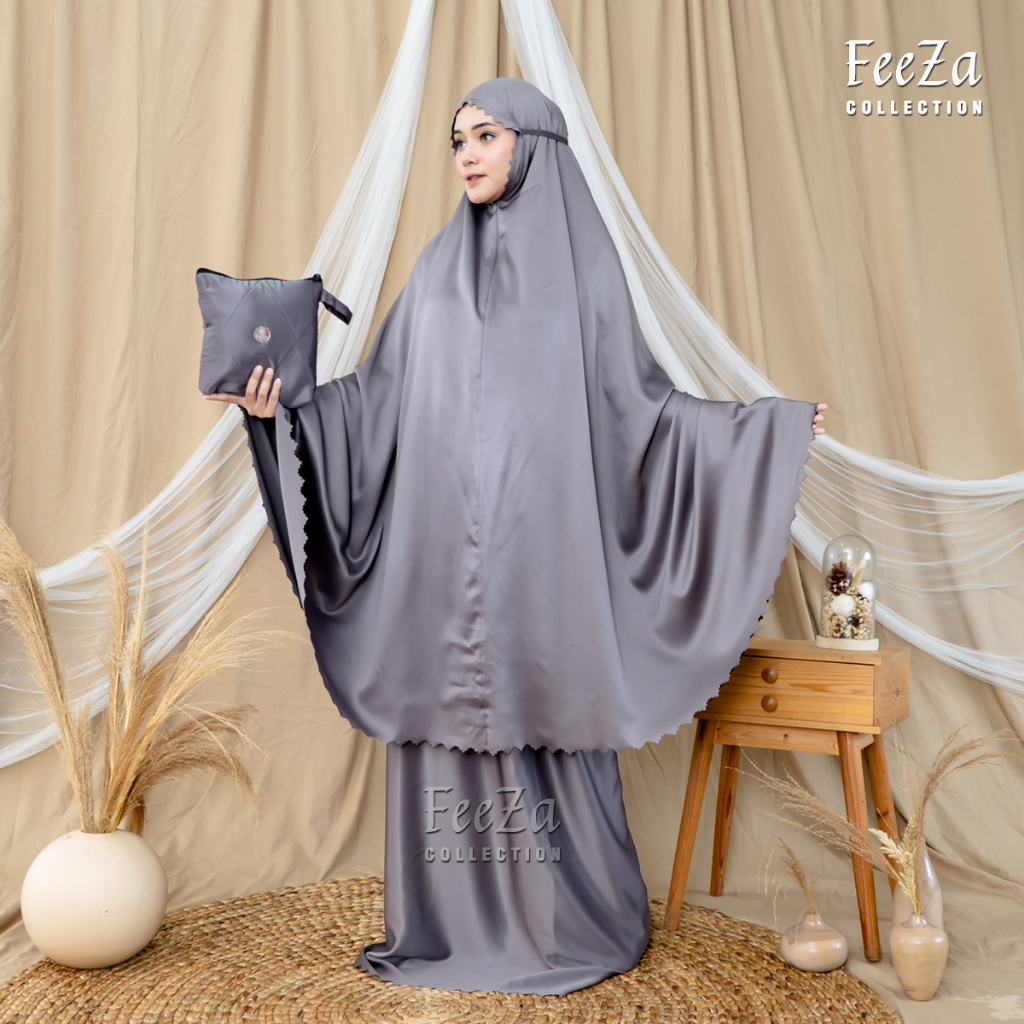 Jual PREMIUM - Mukena Dewasa 2in1 Set Sajadah Laser Cut - Mukena Travel ...