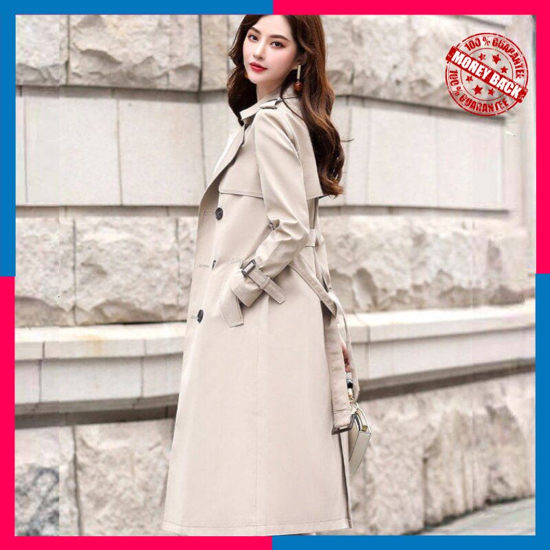 Jual Trench Coat Wanita Elegan FTLZZ New Autumn Winter Women Turn-down ... Jual Trench Coat Wanita Elegan FTLZZ New Autumn Winter Women Turn-down ...