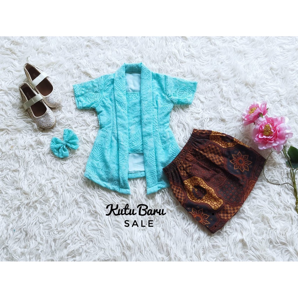Jual KEBAYA KUTUBARU SALE ANAK WARNA MINT 0-2 TAHUN/ KEBAYA NEWBORN ...