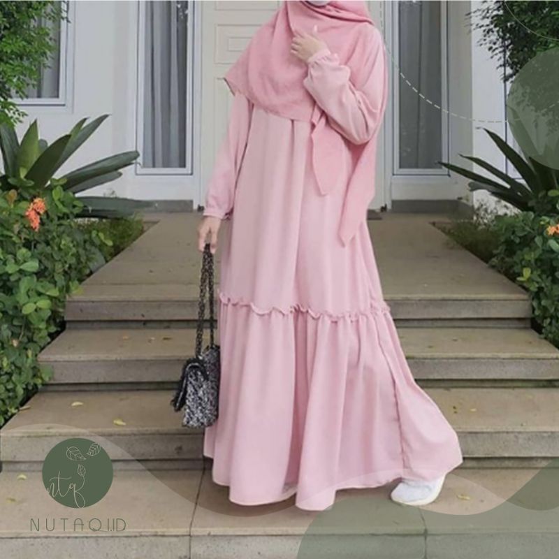 Jual Gamis Wanita Trendy Bahan Wolfis Premium Quality / Gamis Wanita ...