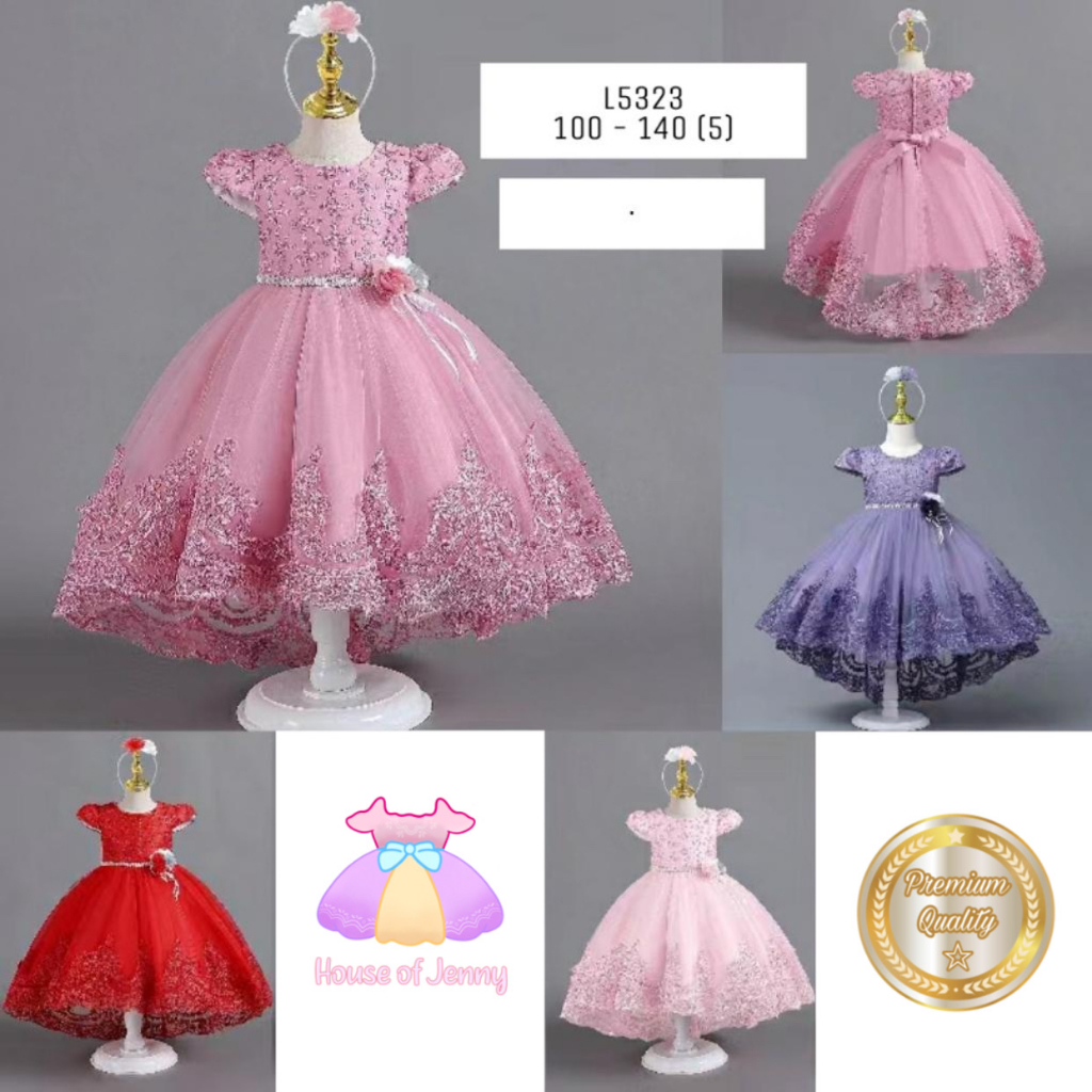 Jual Dress Pesta Anak Model Princess Kode L5323 Dapat Dress dan Bando ...
