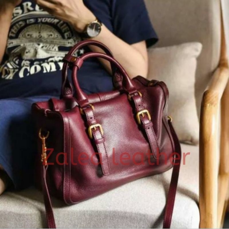 Jual Tas Wanita Kulit Premium Tas Kulit Asli/Tas Kulit Garut ZL038 ...