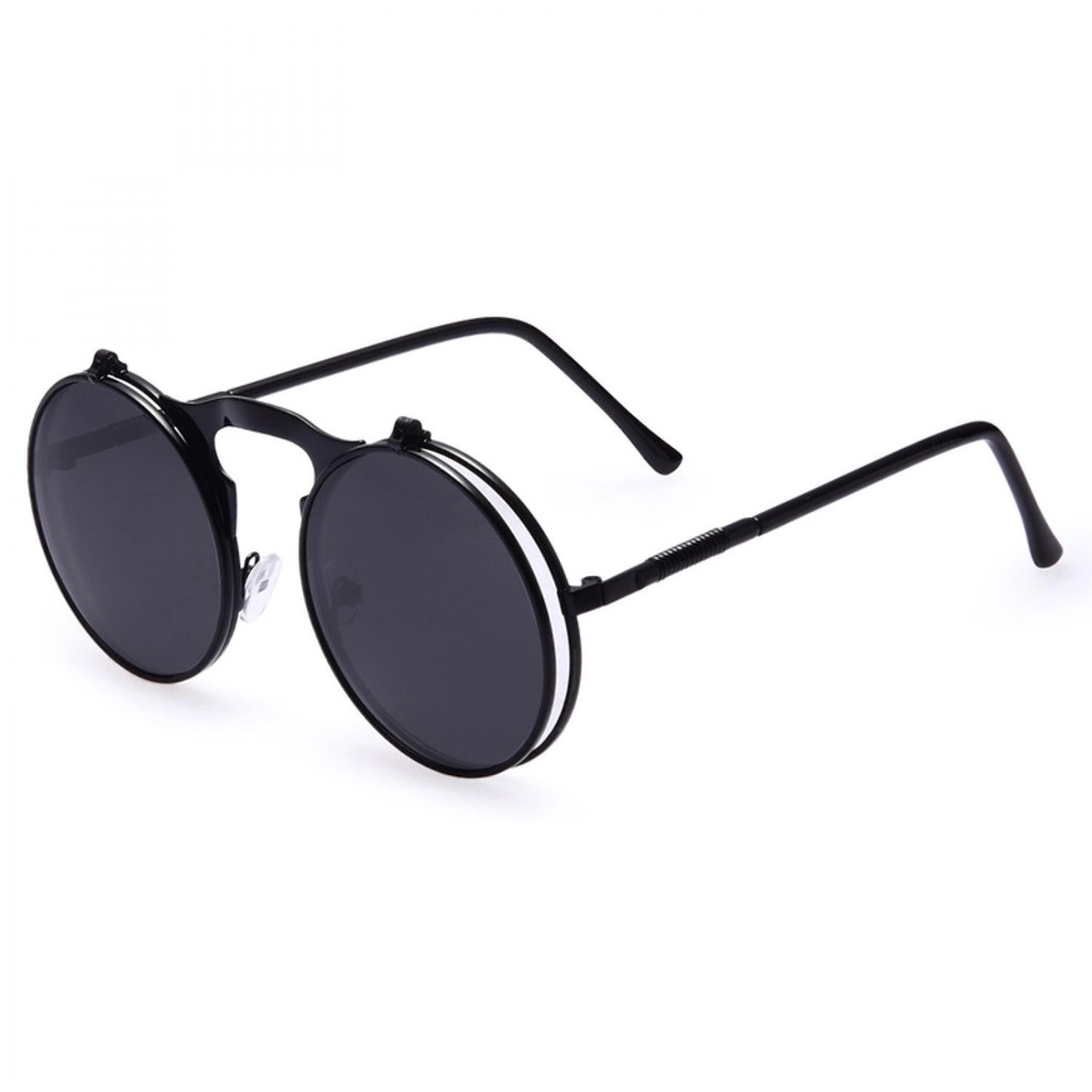 Kacamata Hitam Round Vintage Steampunk Sunglasses Keren Kaca Mata Steam ...