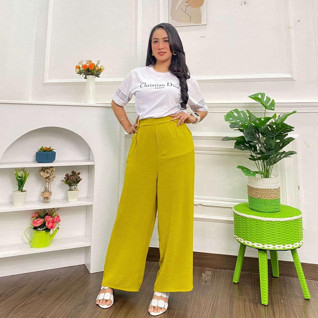 Jual Celana Kulot Crinkle Airflow Highwaist Wanita Loose Cullote Pant ... Jual Celana Kulot Crinkle Airflow Highwaist Wanita Loose Cullote Pant ...