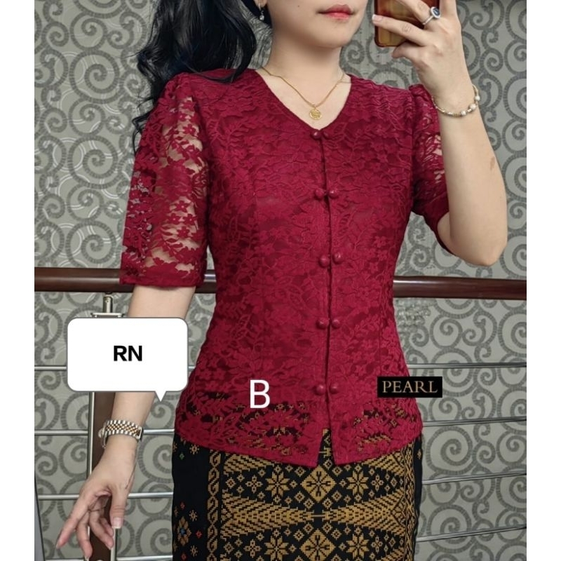 Jual Blus Renda Premium Pearl | Shopee Indonesia