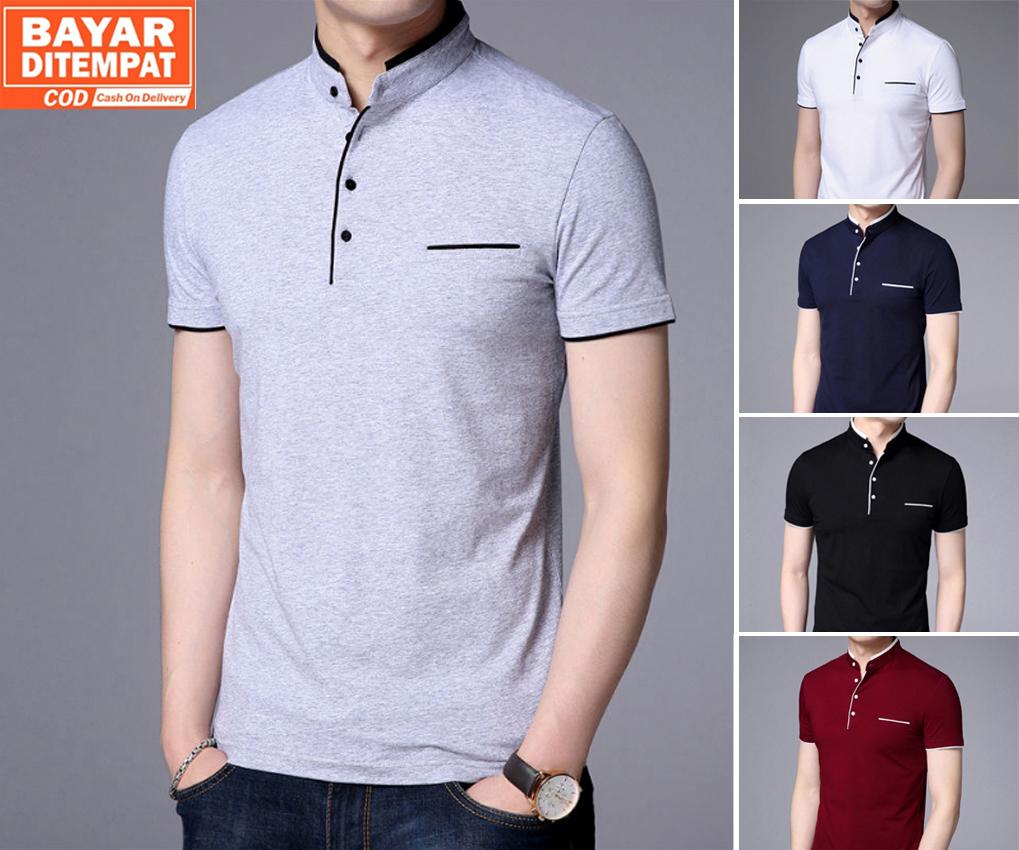 Kaos Polo Pria Lengan Pendek Polos / Kaos Elyon / Baju Kaos Polo Shirt ... Kaos Polo Pria Lengan Pendek Polos / Kaos Elyon / Baju Kaos Polo Shirt ...