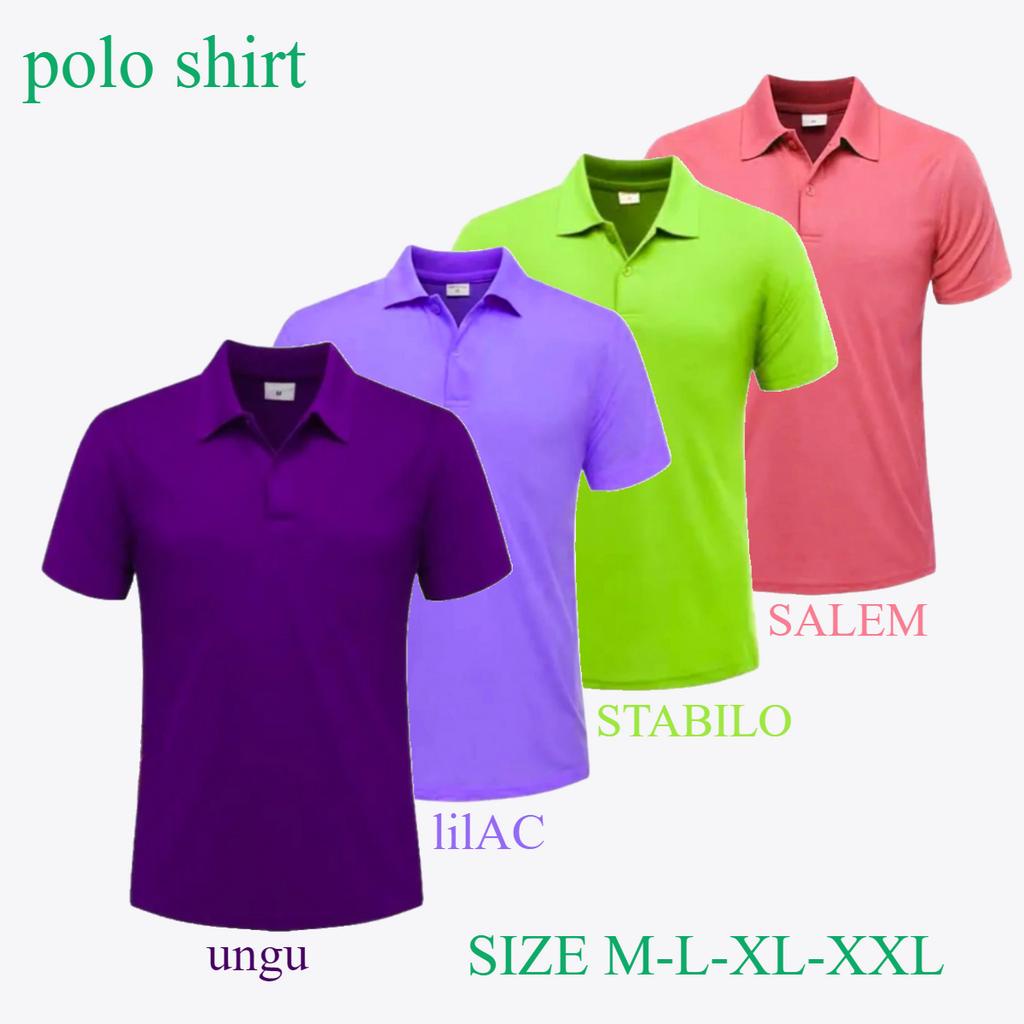 Jual Kaos Polo Shirt Unisex Lengan Pendek Manset Dengan Warna Terbaru ...