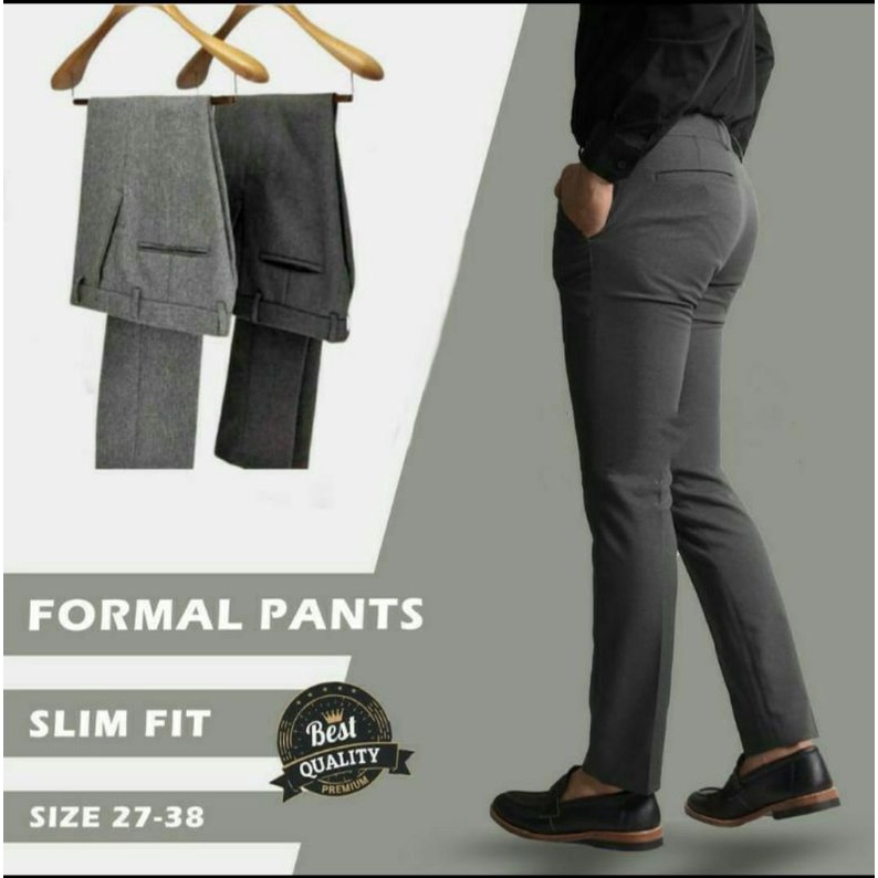Jual CELANA KERJA SLIMFIT PRIA CELANA KERJA PRIA CELANA KANTOR PRIA ...
