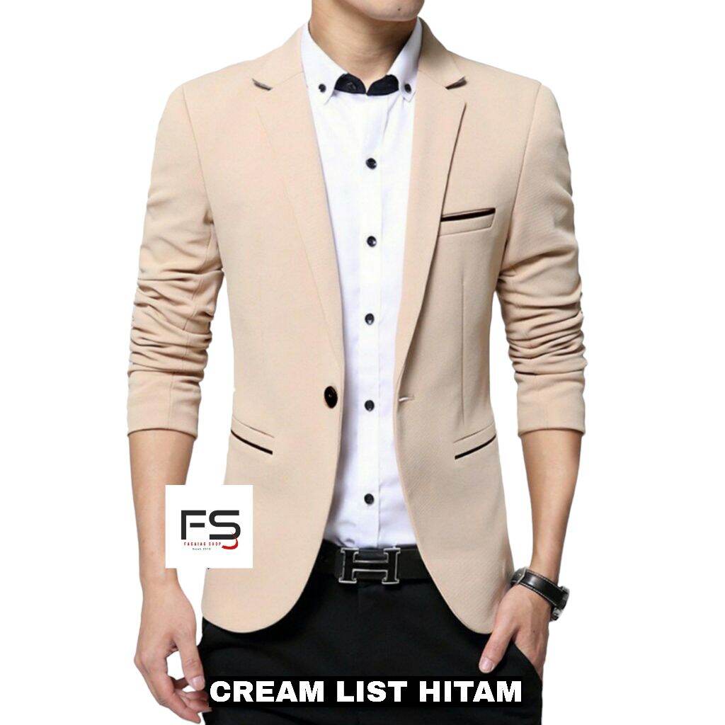 Detil produk SE 120 Blazer Pria Casual Stylish KAZOUSTORE