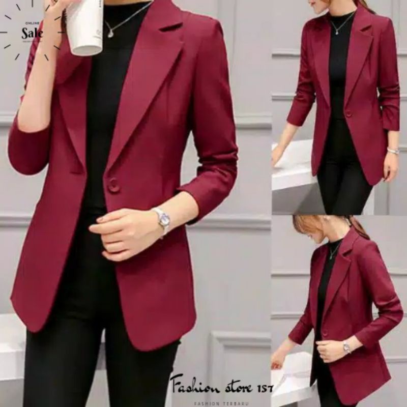 Jual BLAZER WANITA / JAS FORMAL PERPUAN / BLAZER CEWEK | Shopee Indonesia