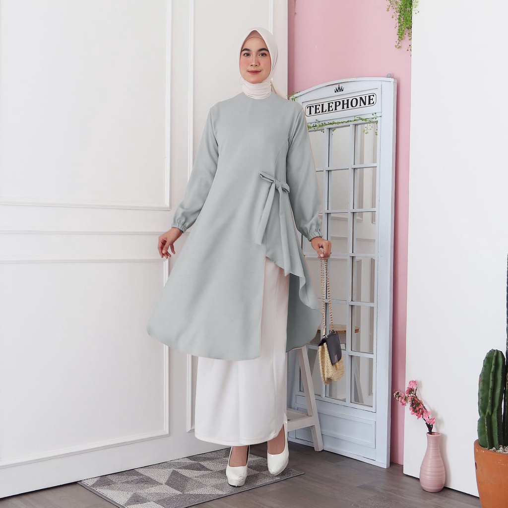 Jual Long tunik wanita tunik Fashion Hijab Wanita 807 Mrs2 | Shopee ...