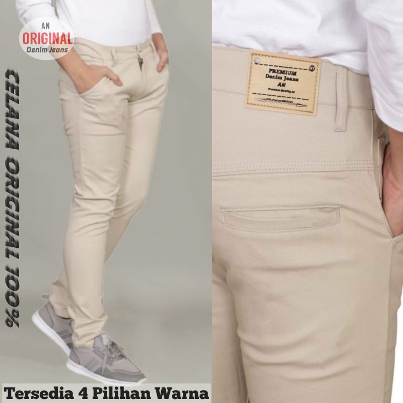 Jual CELANA PRIA CHINO Slim fit Panjang Pria Kerja Kantor Santai ...