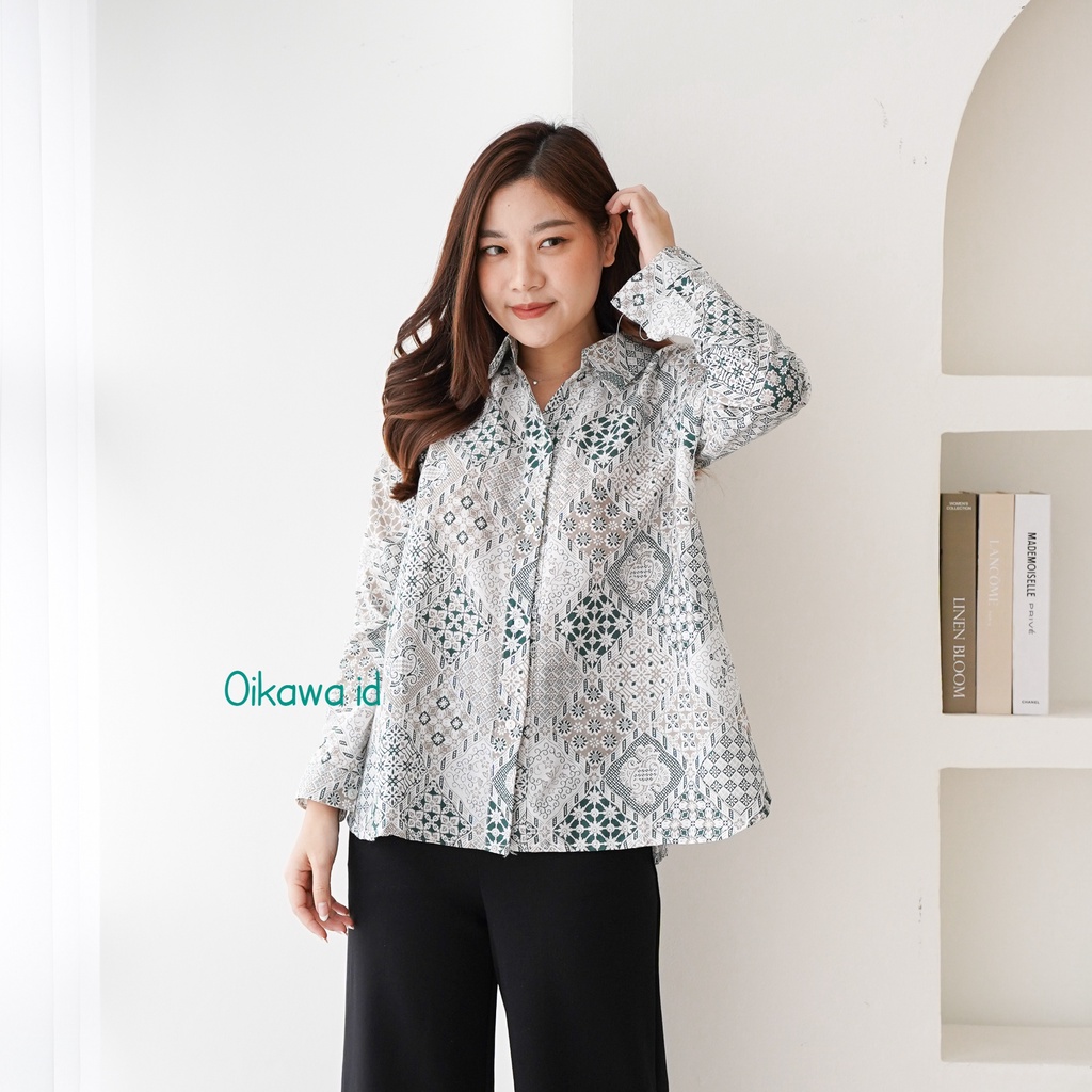 Jual Kemeja Batik | Blouse Kantor Batik Soft Wanita | Shopee Indonesia Jual Kemeja Batik | Blouse Kantor Batik Soft Wanita | Shopee Indonesia