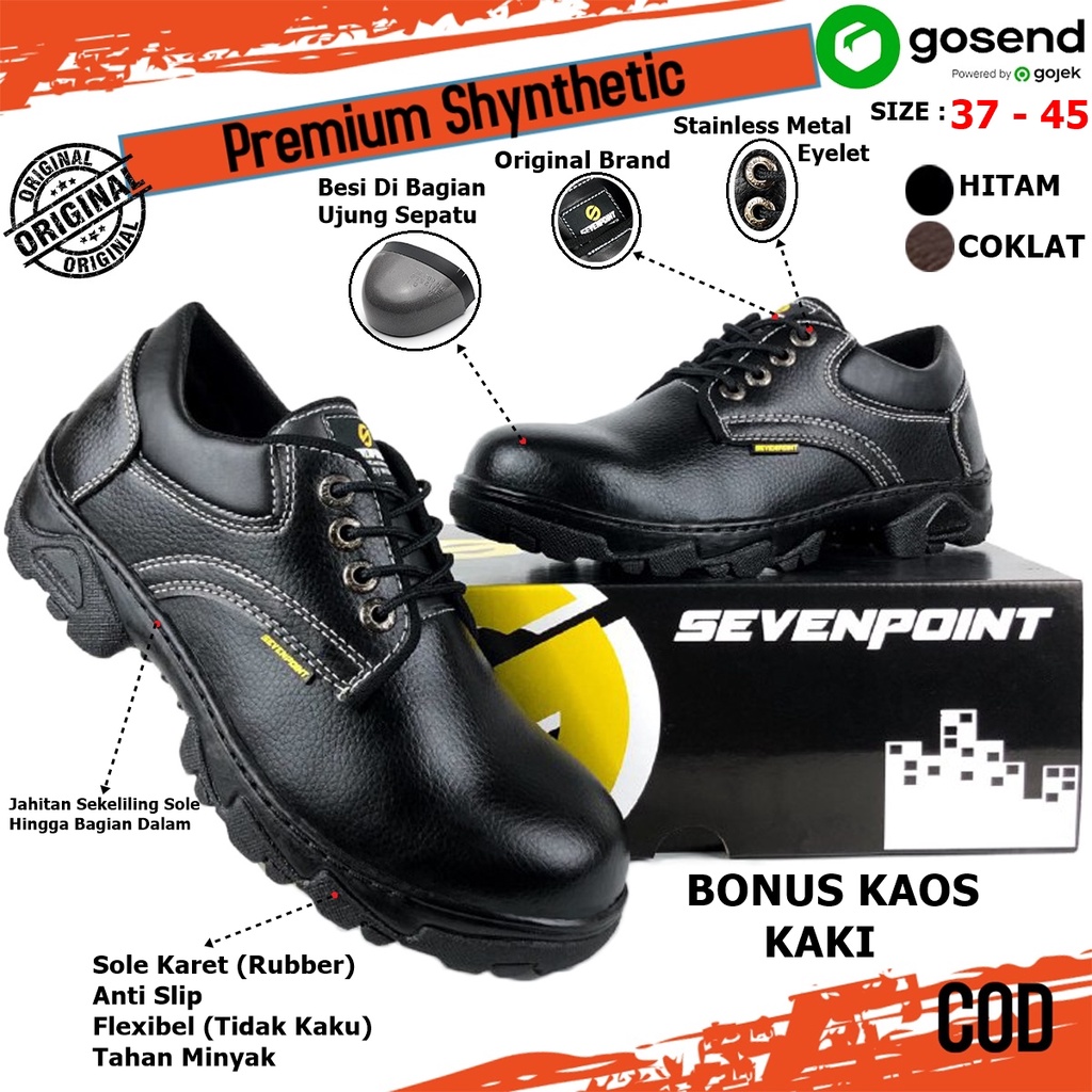 Jual Sepatu Safety Pria Original Safety Shoes proyek kerja lapangan ...