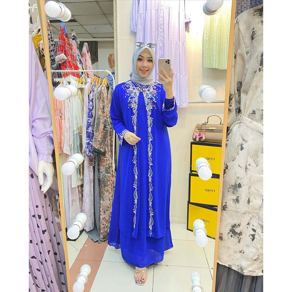 Jual Kaftan Wanita | Dress Kaftan | Kaftan Premium | Kaftan Modern ...