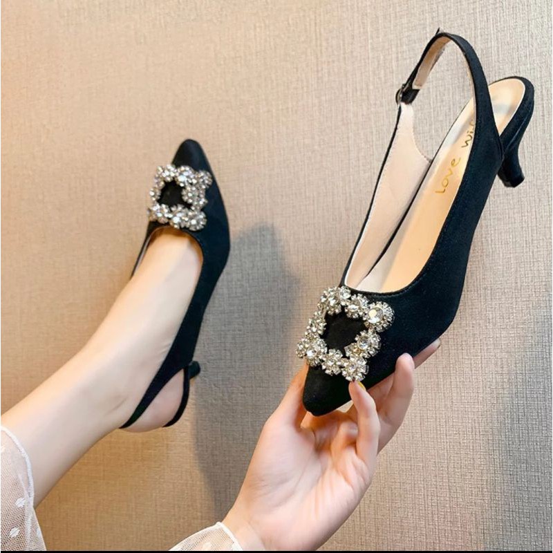 Jual SEPATU WANITA HIGH HEELS HAK TINGGI 5cm SEPATU PESTA KERJA KANTOR ...