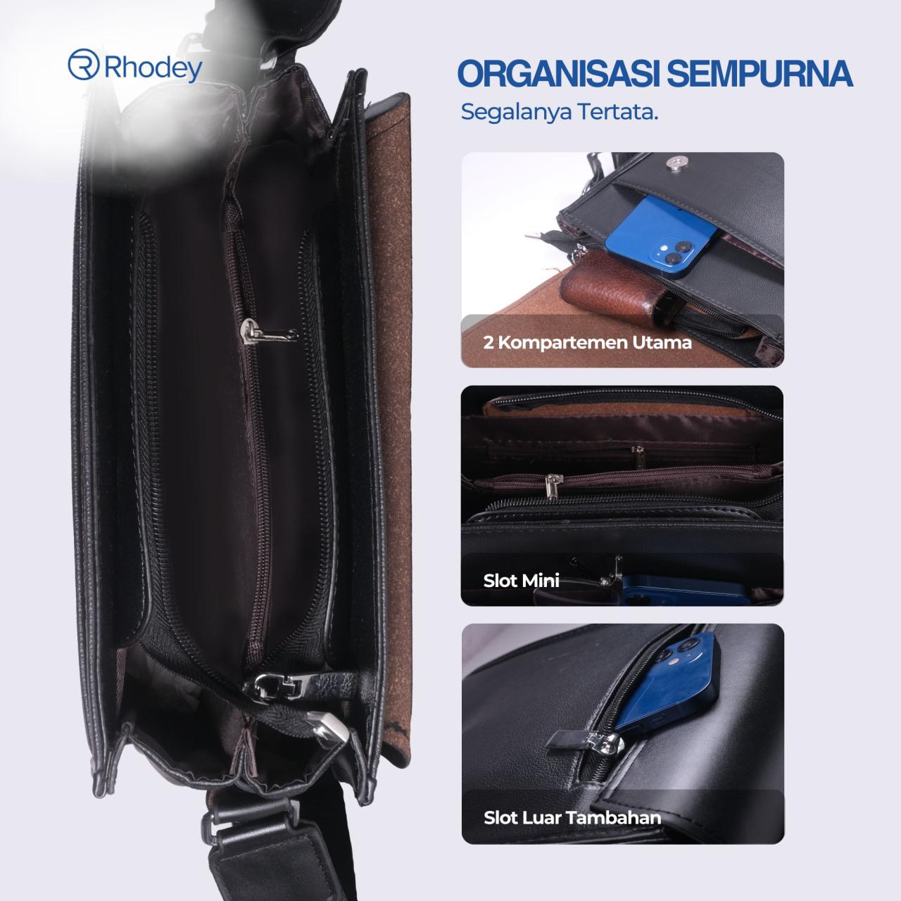 Rhodey Tas Selempang Fashion Messenger Crossbody Bag PU Leather - 1047 ... Rhodey Tas Selempang Fashion Messenger Crossbody Bag PU Leather - 1047 ...