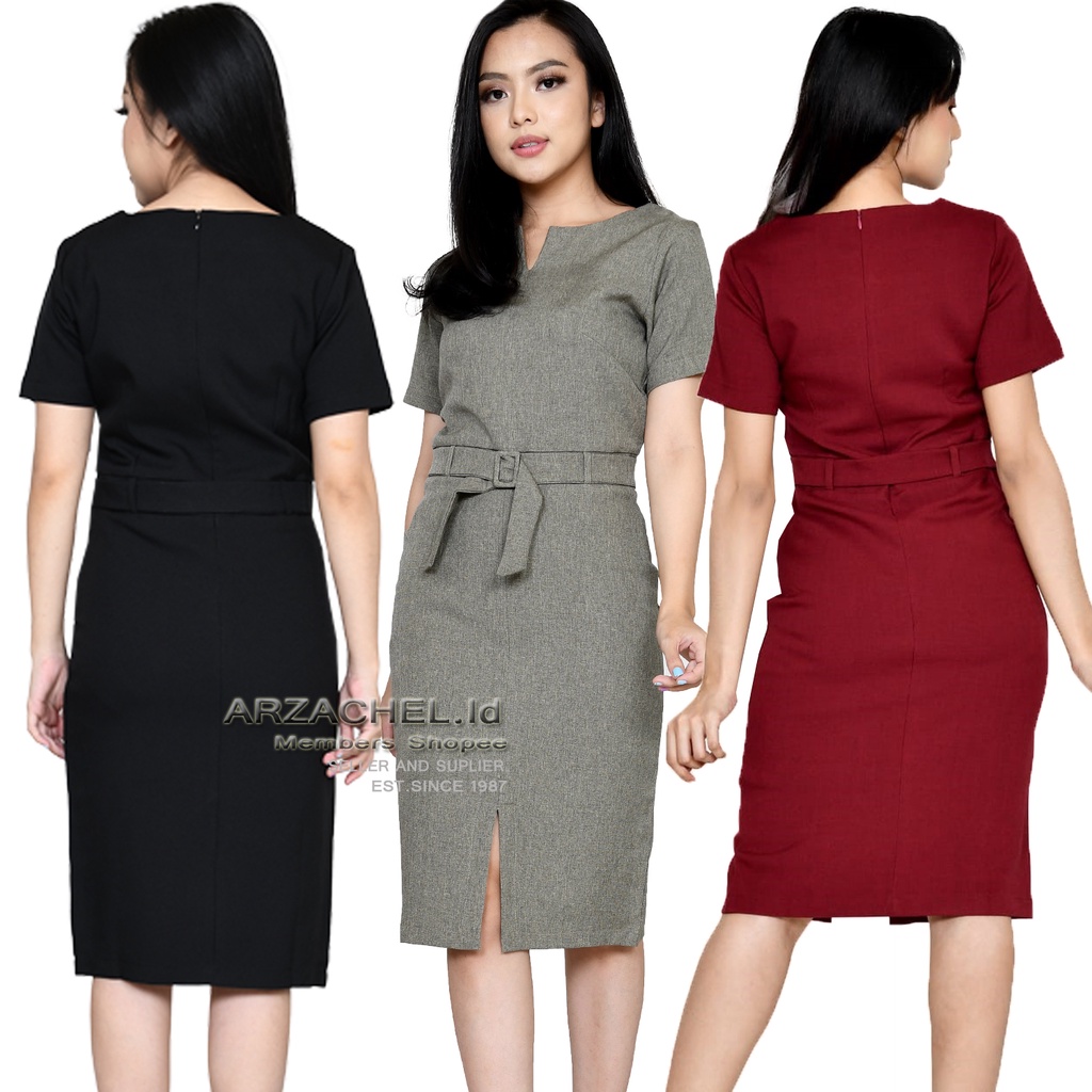 Jual Dress Kerja Wanita Kantor Formal High Premium Quality / Dress ... Jual Dress Kerja Wanita Kantor Formal High Premium Quality / Dress ...