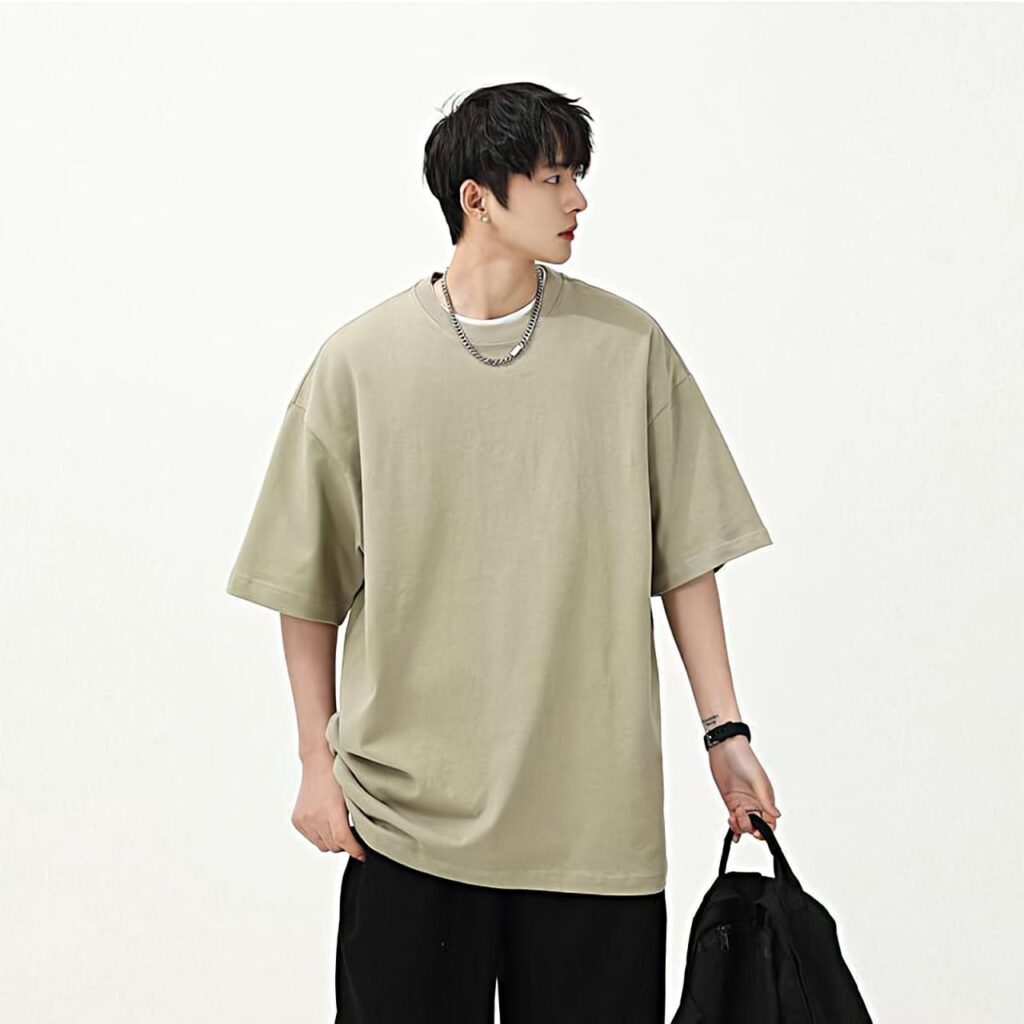 Oversized Drop Shoulder T-Shirt (Korean Fashion) | Type of pants ...