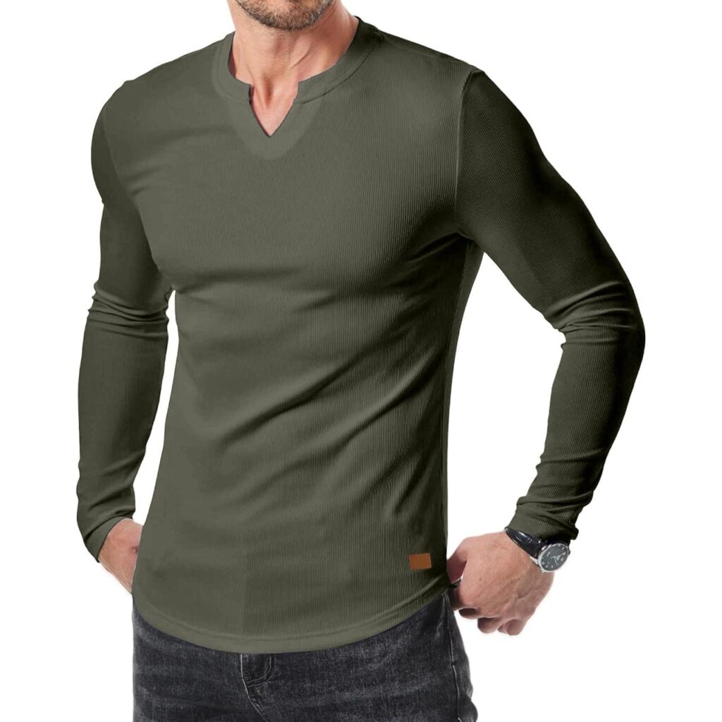 Up to 65% Off Long Sleeve Tee Shirts for Men, Mens Long Sleeve Muscle T ...
