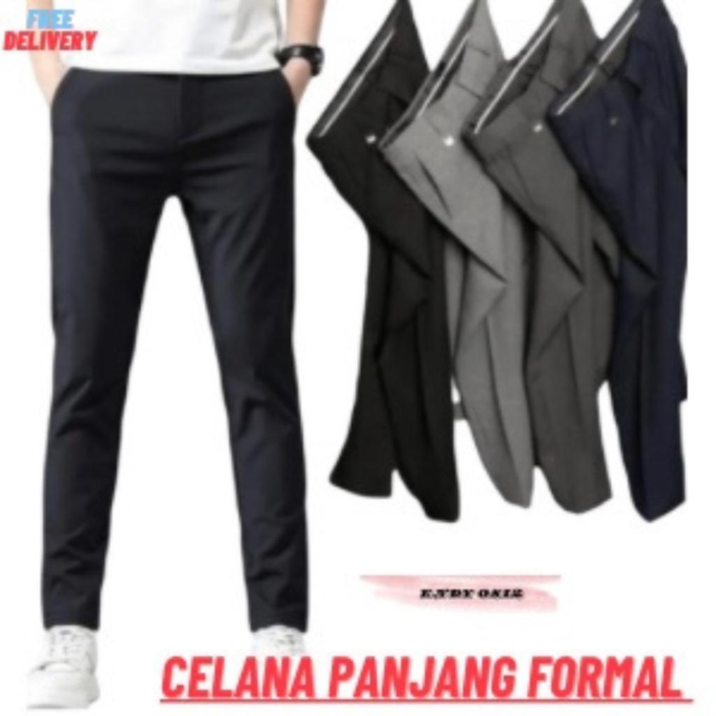 Jual (EKSKLUSIVE PREMIUM) celana kerja kantor pria slimfit original ...
