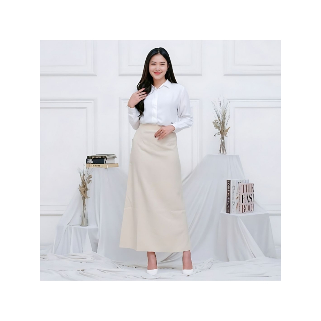 Jual Rok Panjang Wanita A Line Premium - Skirt Formal | Shopee Indonesia