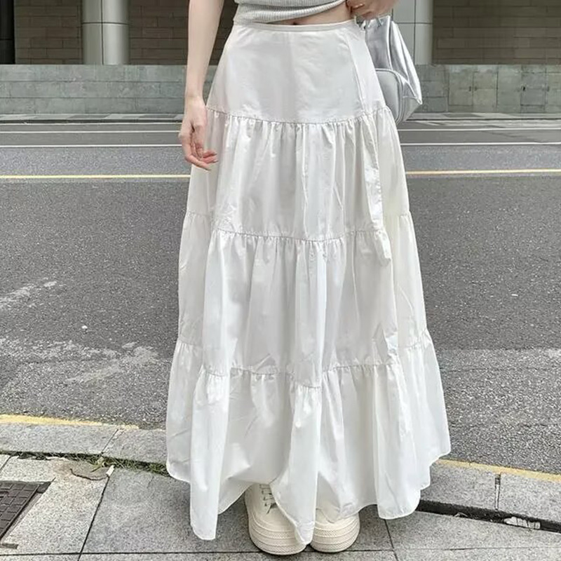 Jual Rok Panjang Wanita Elegan Lipit Solid A-line Rok Flowy Musim Panas ... Jual Rok Panjang Wanita Elegan Lipit Solid A-line Rok Flowy Musim Panas ...