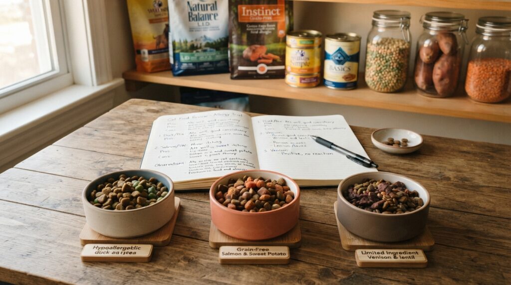 Cat food options reviewed for a documented food allergy Cat food options reviewed for a documented food allergy