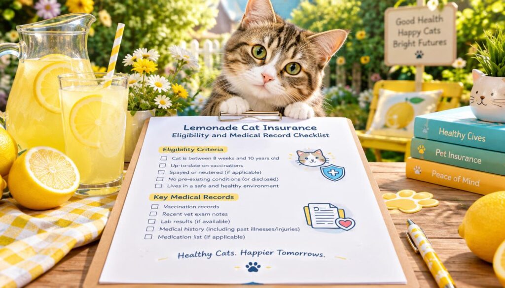 Lemonade cat insurance eligibility and medical record checklist Lemonade cat insurance eligibility and medical record checklist