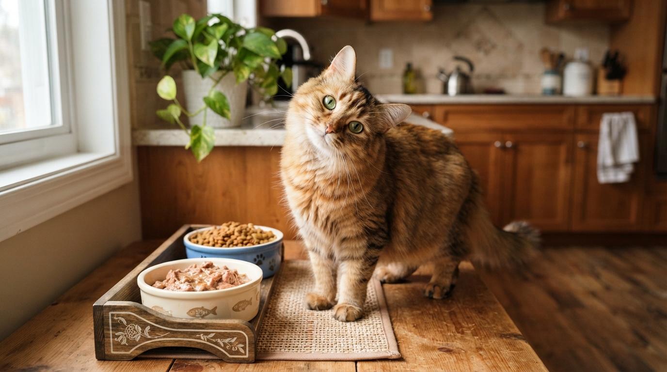 Wet Food Versus Dry Food for Cats